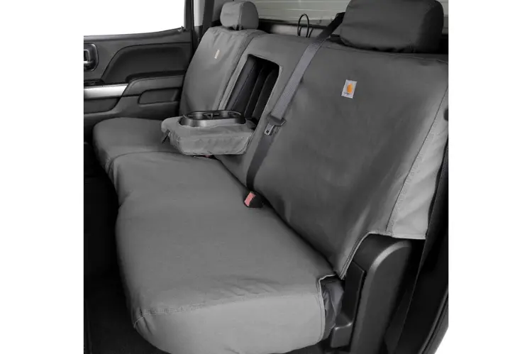 Covercraft Ssc8489cagy Chevy Silverado 2500Hd/3500Hd 2021-2022 Carhartt Rear Seat Covers Gravel 1
