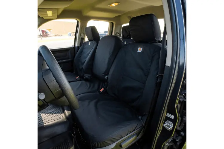 Covercraft Ssc3374cobk Chevy Silverado 2500Hd/3500Hd 2010-2014 Carhartt Super Dux Seatsaver Custom Front Seat Covers Black 1