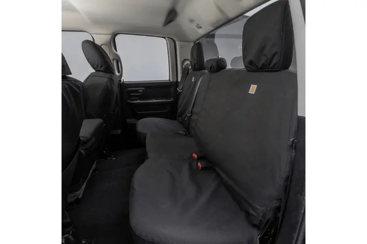 Covercraft Ssc8429cobk Chevy Silverado 2500Hd/3500Hd 2014-2022 Carhartt Super Dux Seatsaver Custom Rear Seat Covers Black 1