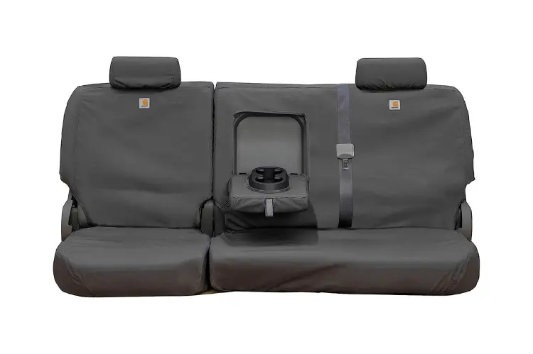 Covercraft Ssc8375cagy Chevy Silverado 2500Hd/3500Hd 2007-2014 Carhartt Seatsaver Custom Rear Seat Covers Gravel 1