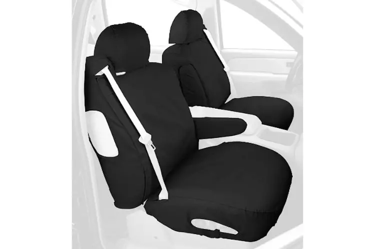 Covercraft Ss3245pcch Chevy Silverado 2500Hd/3500Hd 1999-2002 Polycotton Seatsaver Custom Front Seat Covers Charcoal 1