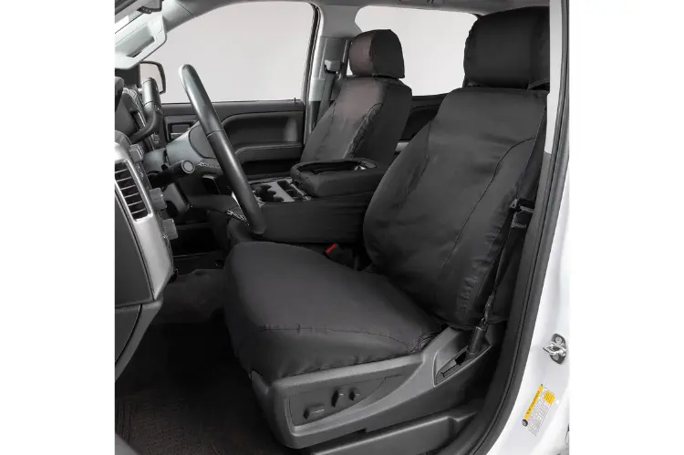 Covercraft Ss3414pcch Chevy Silverado 2500Hd/3500Hd 2010-2014 Polycotton Seatsaver Custom Front Seat Covers Charcoal 1