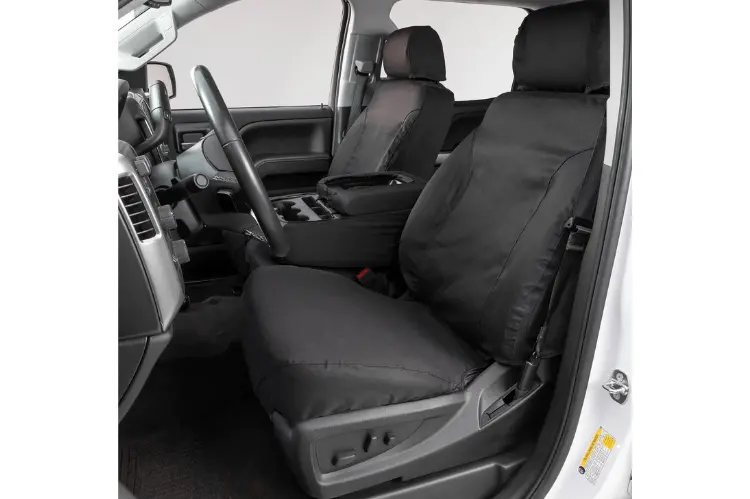 Covercraft Ss3475pcch Chevy Silverado 2500Hd/3500Hd 2020-2022 Polycotton Front Seat Covers Charcoal 1