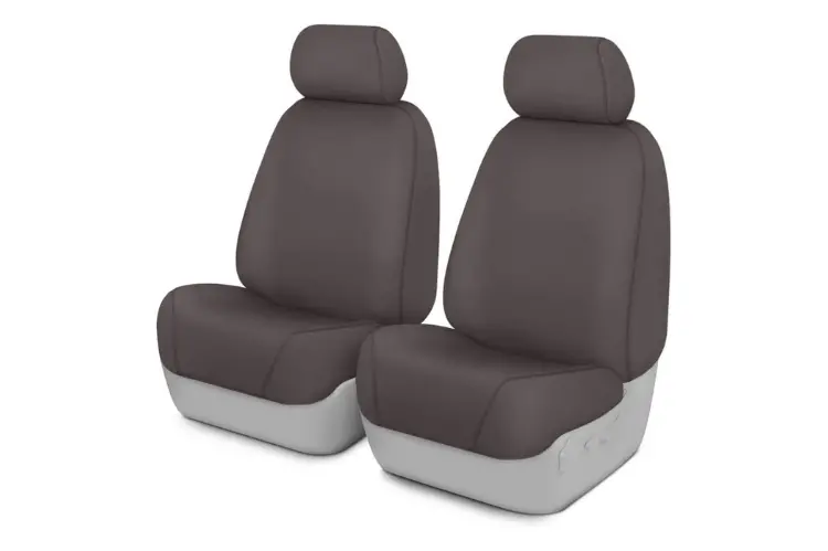 Covercraft Ss2533pcgy Chevy Silverado 2500Hd/3500Hd 2020-2023 Polycotton Seatsaver Custom Front Seat Covers Grey 1