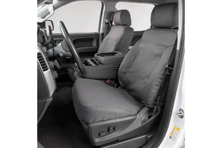 Covercraft Ss3414pcgy Chevy Silverado 2500Hd/3500Hd 2010-2014 Polycotton Seatsaver Custom Front Seat Covers Grey 1