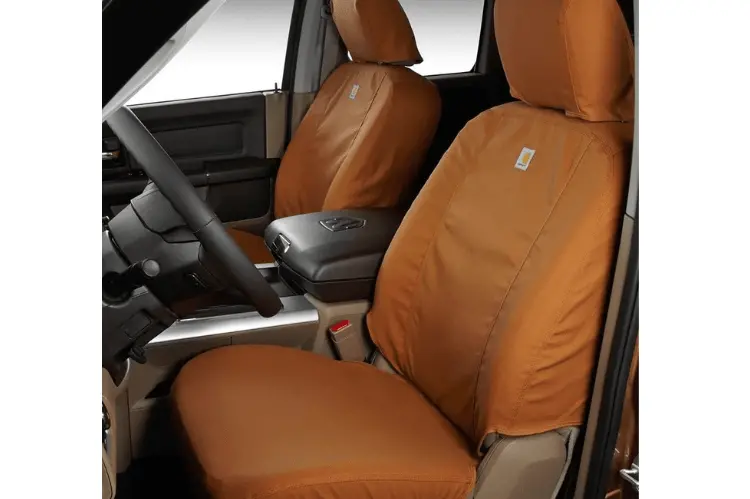 Covercraft Ssc2533cabn Gmc Sierra 2500Hd/3500Hd 2021-2022 Carhartt Seatsaver Custom Front Seat Covers Brown 1