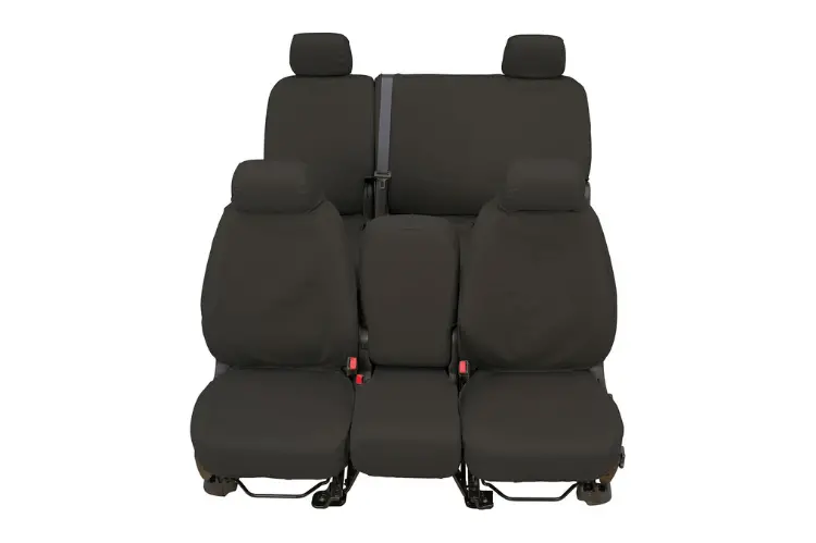 Covercraft Ss8489wfgy Chevy Silverado 2500Hd/3500Hd 2020-2023 Waterproof Polyester Seatsaver Custom Rear Seat Covers Grey 1