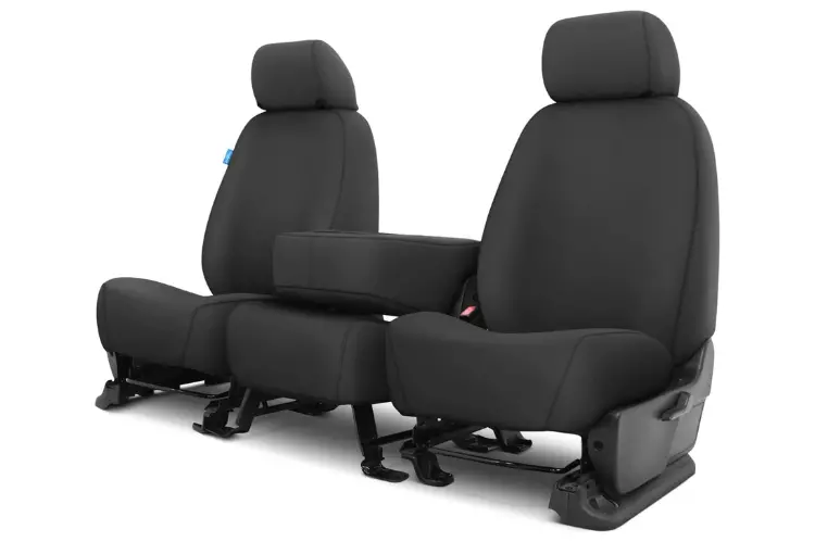 Covercraft Ss3381pcch Gmc Sierra 2500Hd/3500Hd 2007-2014 Polycotton Seatsaver Custom Front Seat Covers Charcoal 1
