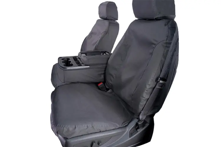 Covercraft Ss3414pcgy Gmc Sierra 2500Hd/3500Hd 2010-2014 Polycotton Seatsaver Custom Front Seat Covers Grey 1