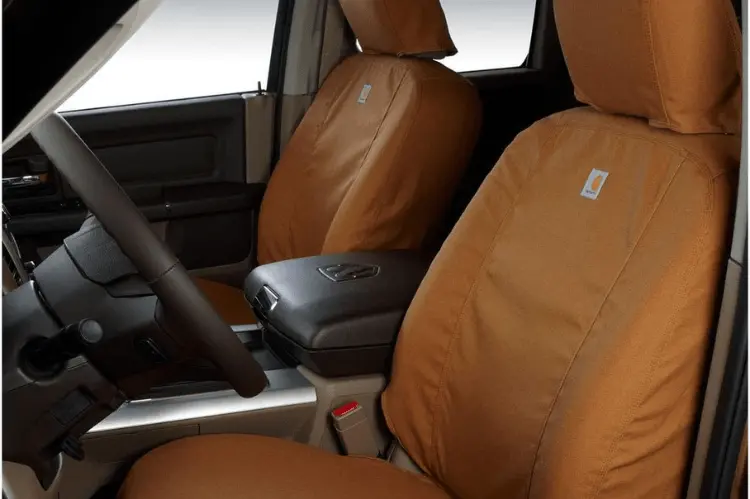 Covercraft Ssc3475cabn Gmc Sierra 2500Hd/3500Hd 2021-2022 Carhartt Seatsaver Custom Front Seat Covers Brown 1