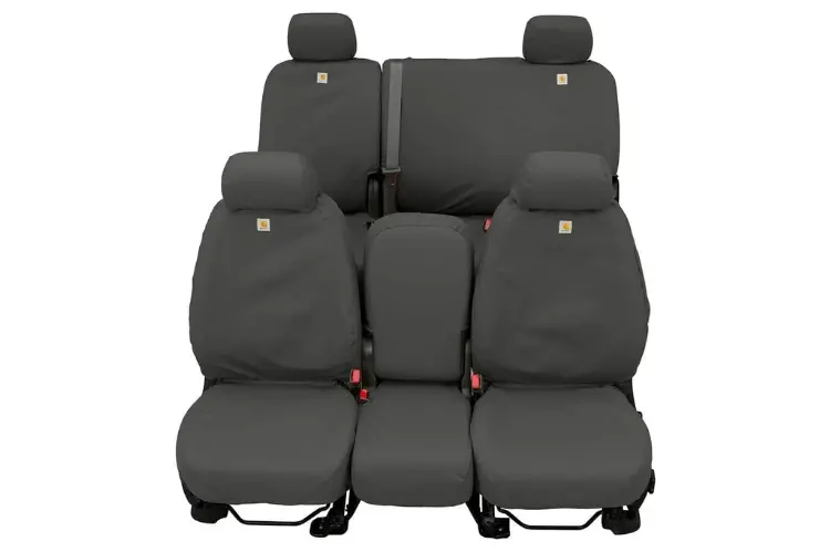 Covercraft Ssc3479cagy Gmc Sierra 2500Hd/3500Hd 2021-2022 Carhartt Seatsaver Custom Front Seat Covers Grey 2