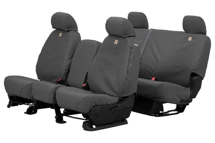 Covercraft Ssc8379cagy Gmc Sierra 2500Hd/3500Hd 2007-2014 Carhartt Seatsaver Custom Rear Seat Covers Gravel 1
