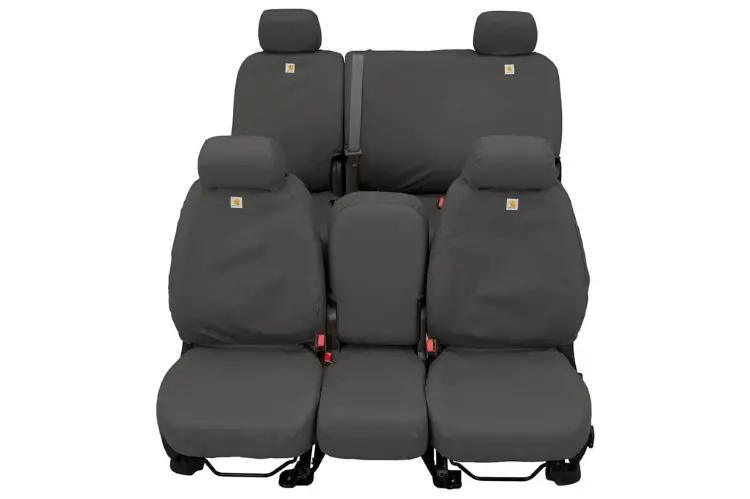 Covercraft Ssc3475cagy Gmc Sierra 2500Hd/3500Hd 2021-2022 Carhartt Seatsaver Custom Front Seat Covers Grey 1