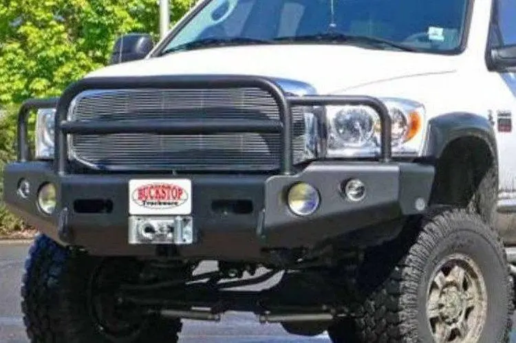 Buckstop D4cls Dodge Ram 2500/3500 2006-2009 Classic 1 Front Bumper Winch Ready With Tow Hooks 2