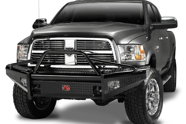 Fab Fours Dr03-S1062-1 Dodge Ram 2500/3500 2003-2005 Black Steel Front Bumper With Pre-Runner Guard 1