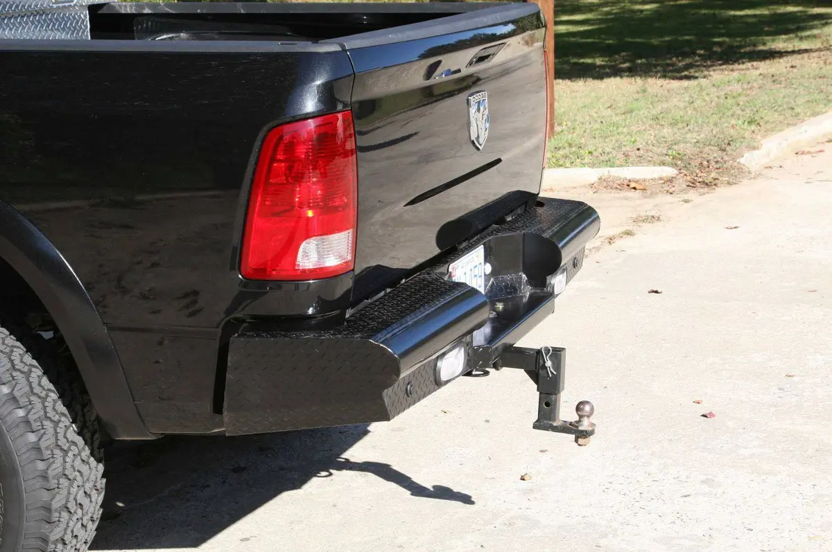 Fab Fours Black Steel Rear Bumper 2009-2018 Dodge Ram 1500 Dr10-T2950-1 2