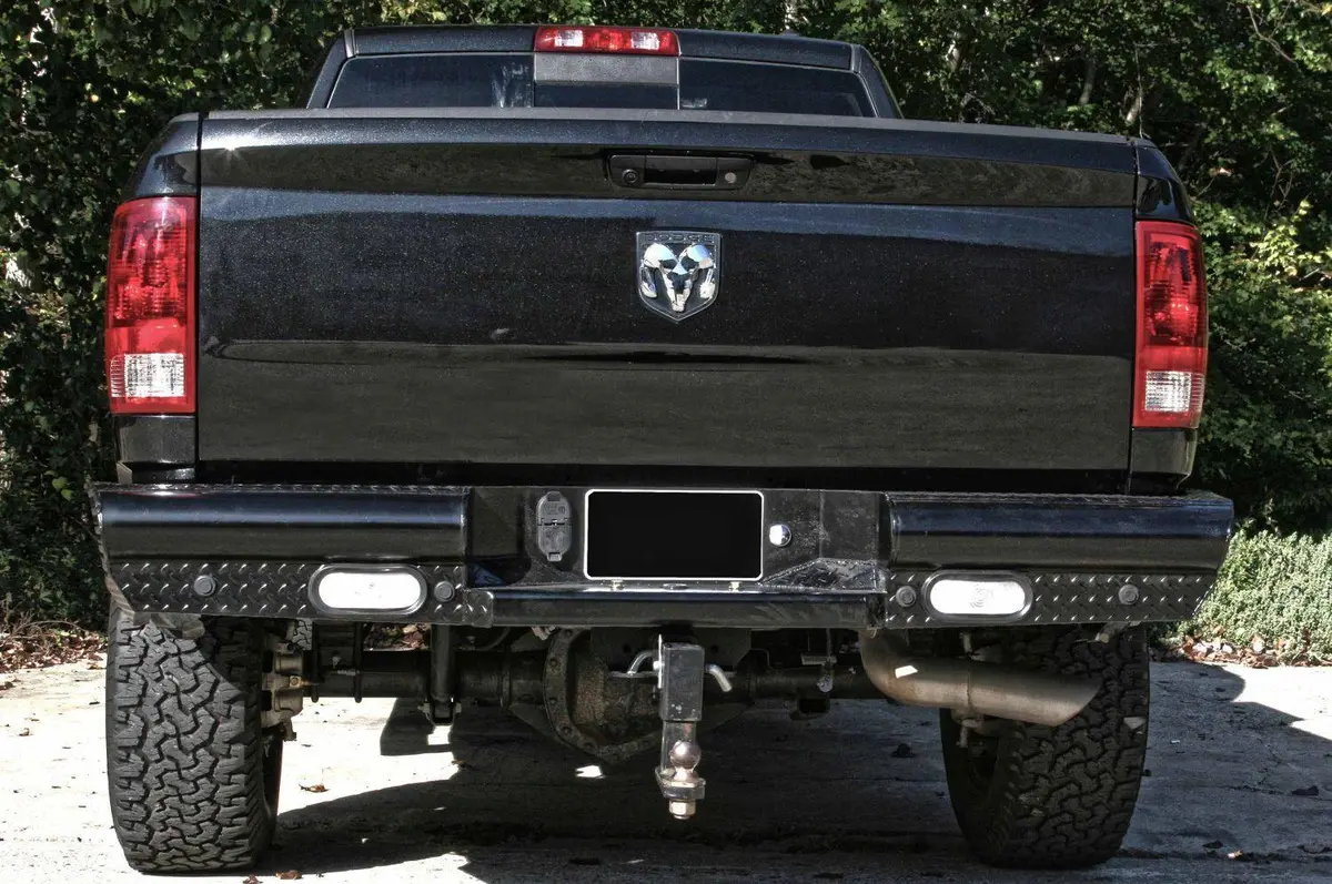 Fab Fours Black Steel Rear Bumper 2009-2018 Dodge Ram 1500 Dr10-T2950-1 1