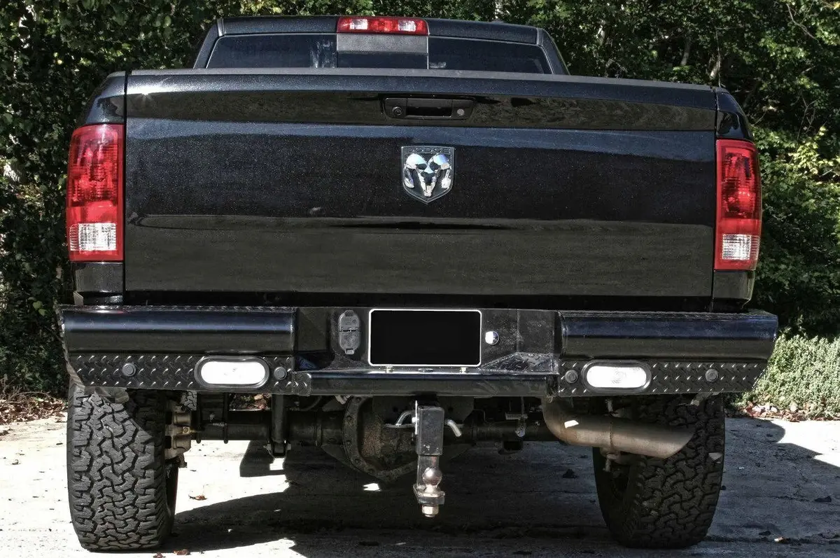 Fab Fours Black Steel Rear Bumper 2010-2018 Dodge Ram 4500/5500 Dr10-T2950-1 1