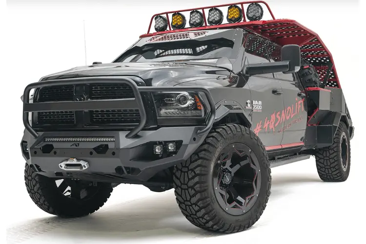 Fab Fours Dr10-X2950-1 Dodge Ram 4500/5500 2010-2018 Matrix Front Bumper Winch Ready Full Guard 2