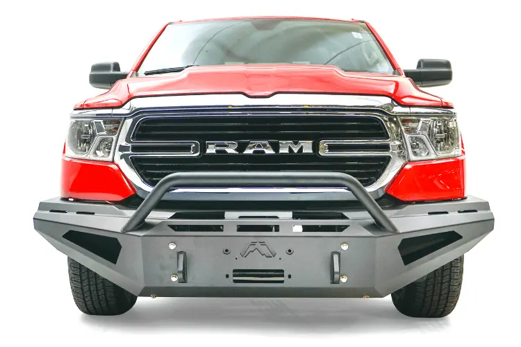 Fab Fours Red Steel Dr13-Rs2462-1 Dodge Ram 1500 2013-2018 Front Bumper Winch Ready Pre-Runner Guard 1
