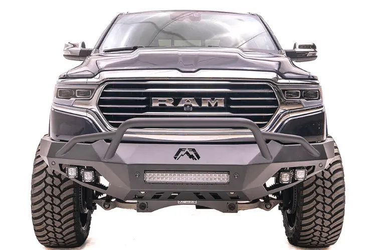 Fab Fours Dr19-D4252-1 Dodge Ram 1500 2019-2024 Vengeance Front Bumper With Pre-Runner Guard 1