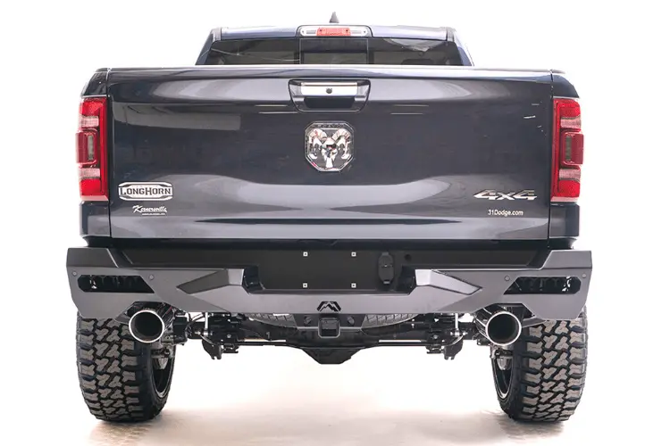 Fab Fours Dr19-E4251-1 Dodge Ram 1500 2019-2025 Vengeance Rear Bumper With Sensor 1