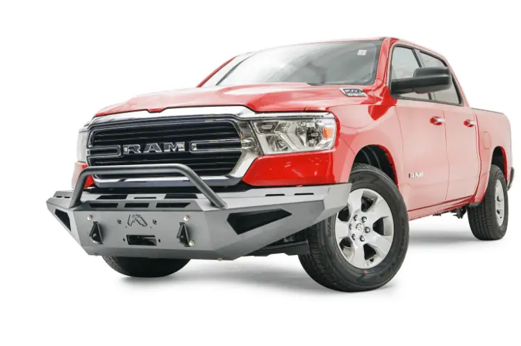 Fab Fours Red Steel Dr19-Rs4262-1 Dodge Ram 1500 2019-2025 Front Bumper With Pre-Runner Guard 1