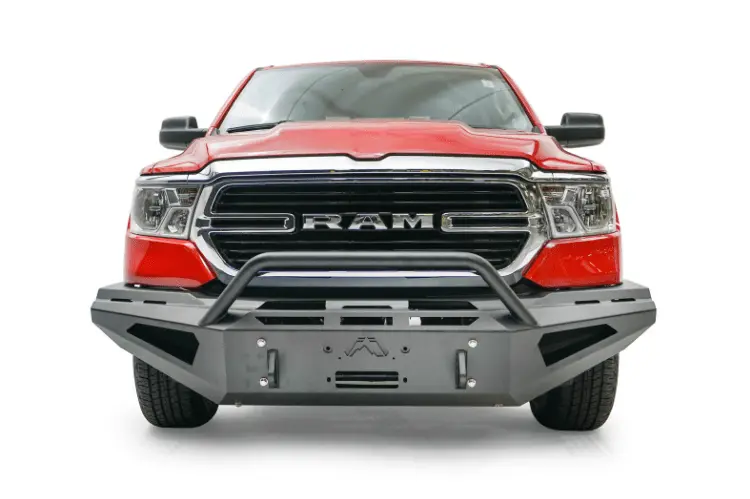 Fab Fours Red Steel Dr19-Rs4262-1 Dodge Ram 1500 2019-2025 Front Bumper With Pre-Runner Guard 2