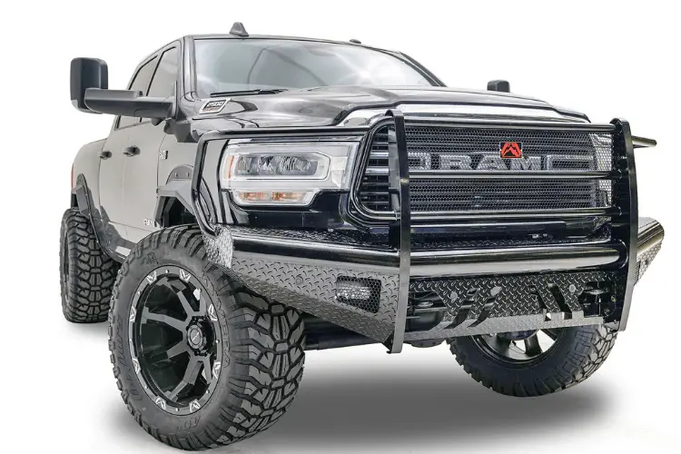 Fab Fours Dr19-S4460-1 Dodge Ram 4500/5500 Hd 2019-2024 Black Steel Full Guard Front Bumper 1