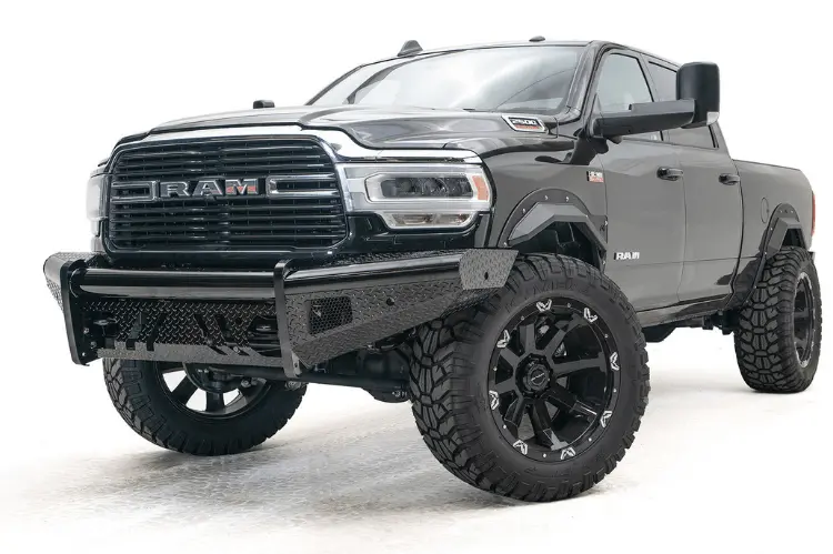 Fab Fours Black Steel No Guard Front Bumper 2019-2024 Dodge Ram 4500/5500 Hd (New Body Style) Dr19-S4461-1 1