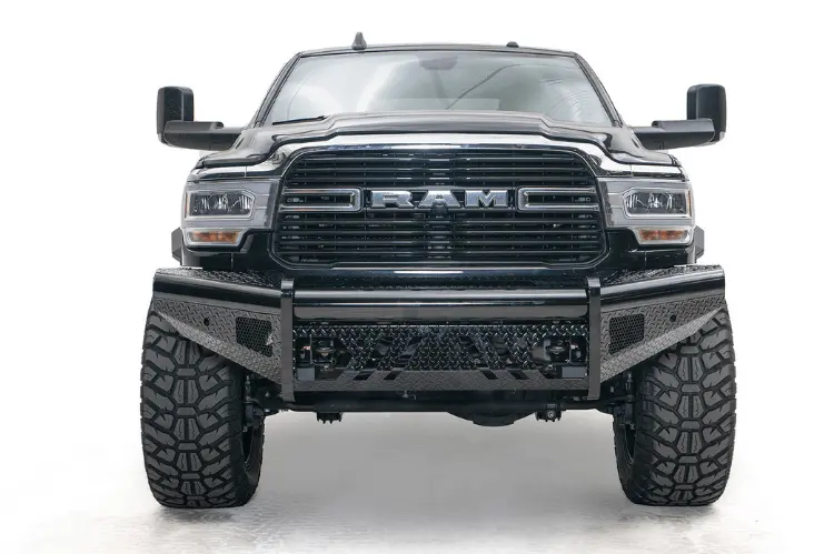 Fab Fours Black Steel No Guard Front Bumper 2019-2024 Dodge Ram 2500/3500 Hd (New Body Style) Dr19-S4461-1 2