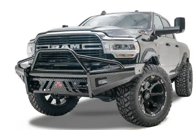 Fab Fours Black Steel Pre-Runner Guard Front Bumper 2019-2024 Dodge Ram 2500/3500 Hd (New Body Style) Dr19-S4462-1 1