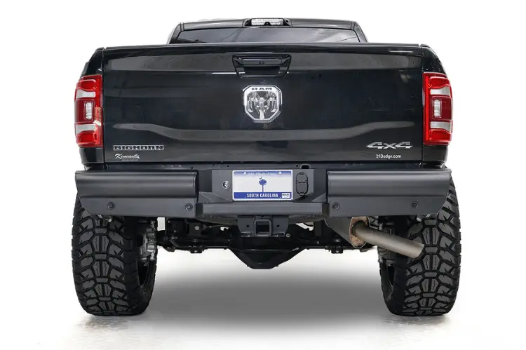 Fab Fours Dr94-U1650-1 Dodge Ram 2500/3500 1994-2002 Black Steel Elite Rear Bumper 1