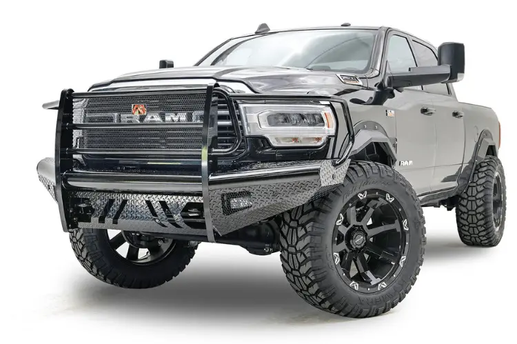 Fab Fours Black Steel Full Guard Front Bumper 1994-2002 Dodge Ram 2500/3500 Dr94-S1560-1 1