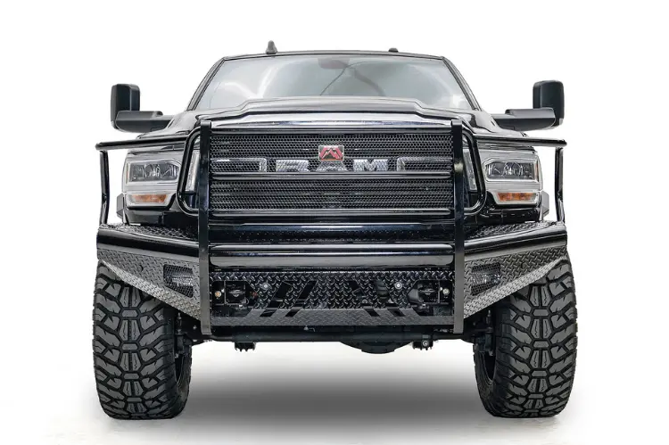 Fab Fours Black Steel Full Guard Front Bumper 1994-2002 Dodge Ram 2500/3500 Dr94-S1560-1 2