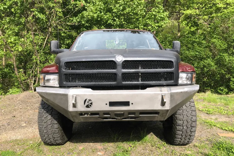 Affordable Offroad Dodgefront  Dodge Ram 1500 1993-2002 Front Bumper Modular Plain 1