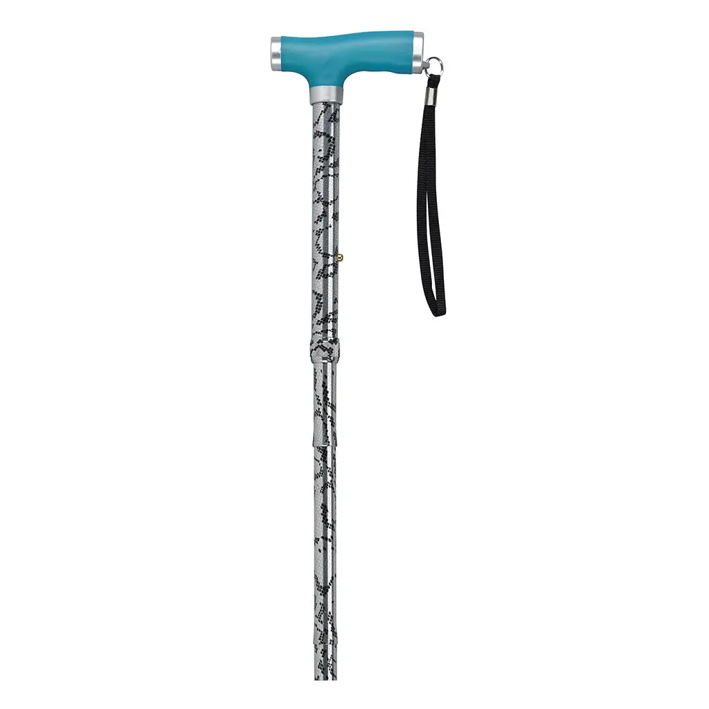 Folding Cane With Silicone Glow Grip Handle & Tip 1