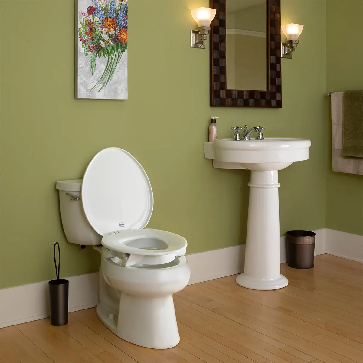 Bemis "Clean Shield" Elongated Raised Toilets Seat 2