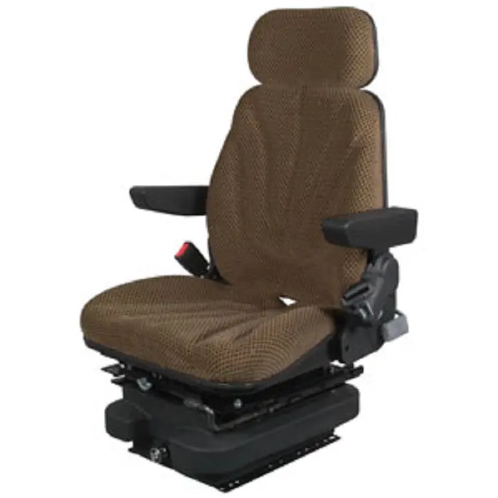 12V Low Profile Air Suspension Seat For Tractor Excavator Loader 1