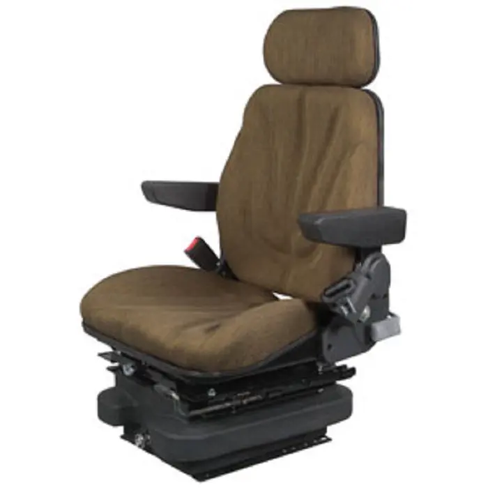 12V Low Profile Air Suspension Seat For Tractor Excavator Loader 1