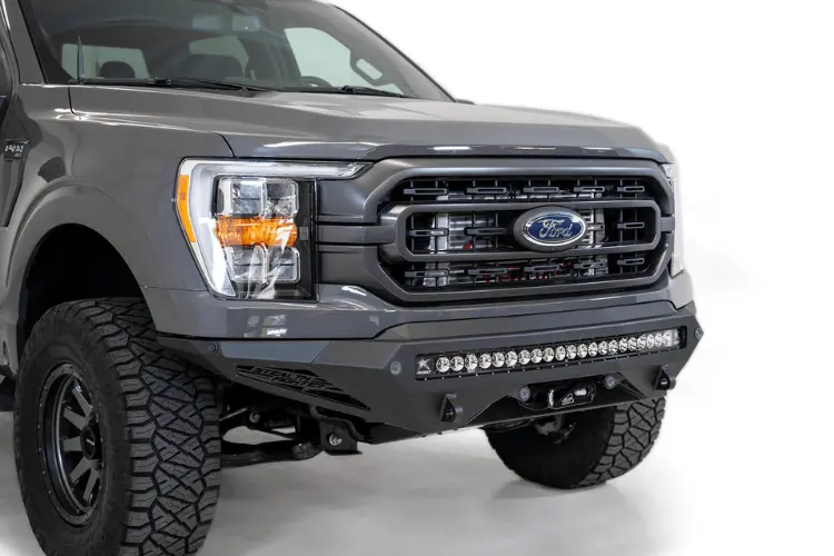 Add F191422860103 Ford F150 2021-2023 Stealth Fighter Front Bumper Winch Ready 1