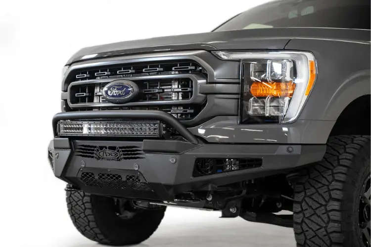 Add F197431040103 2021-2023 Ford F150 Honeybadger Front Bumper With Top Hoop 1