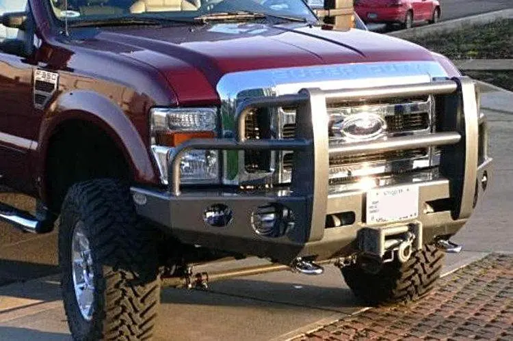 Buckstop F9ob Ford F450/F550 Superduty 2008-2010 Outback Front Bumper Winch Ready With Tow Hooks 1