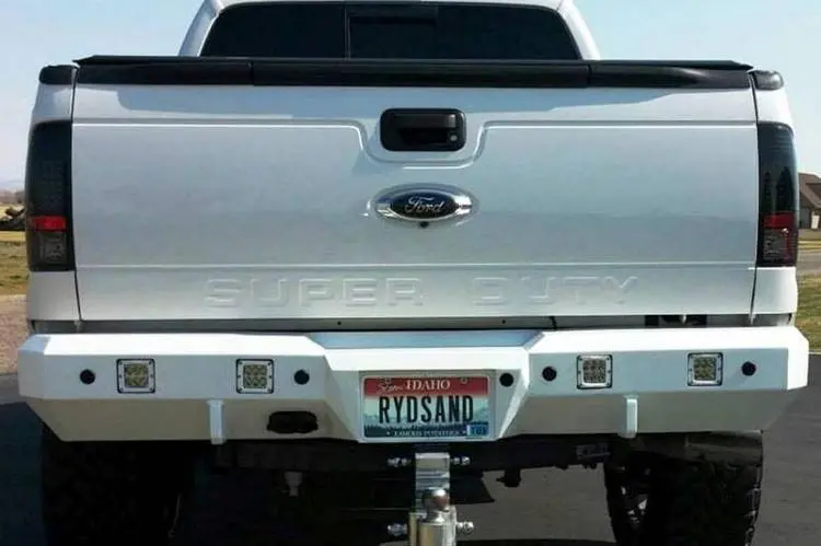 Fusion 0507Fordexcrb Ford Excursion 2005-2007 Rear Bumper Without Back Up Sensors 1
