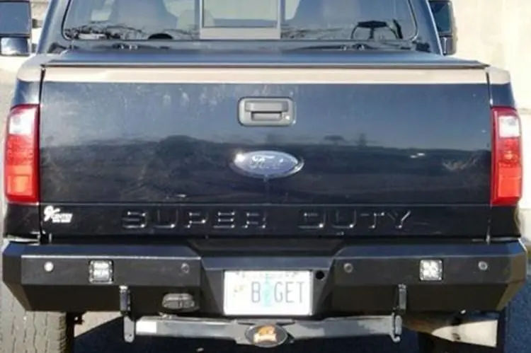Fusion 0507Fordexcrb Ford Excursion 2005-2007 Rear Bumper Without Back Up Sensors 2