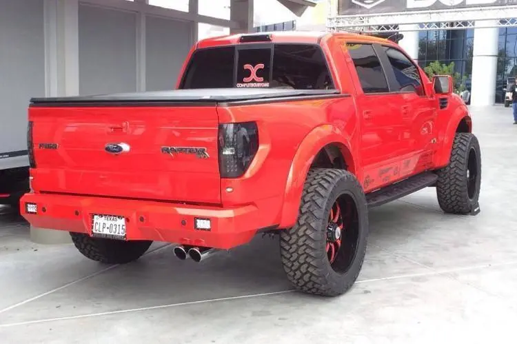 Fusion 1721Raprb Ford F150 Raptor 2017-2020 Rear Bumper Tubular Style Without Back Up Sensors 2