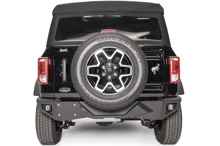 Fab Fours Fb21-E5251-1 Ford Bronco 2021-2024 Vengeance Rear Bumper Matte Black 1