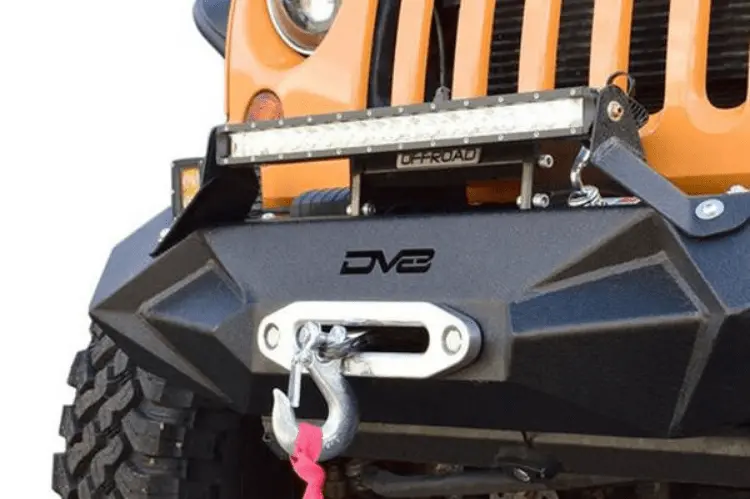 Dv8 Offroad Jeep Wrangler Jk 2007-2018 Front Bumper Mid-Width With Light Bar Mount Winch Ready Fbshtb-24 1