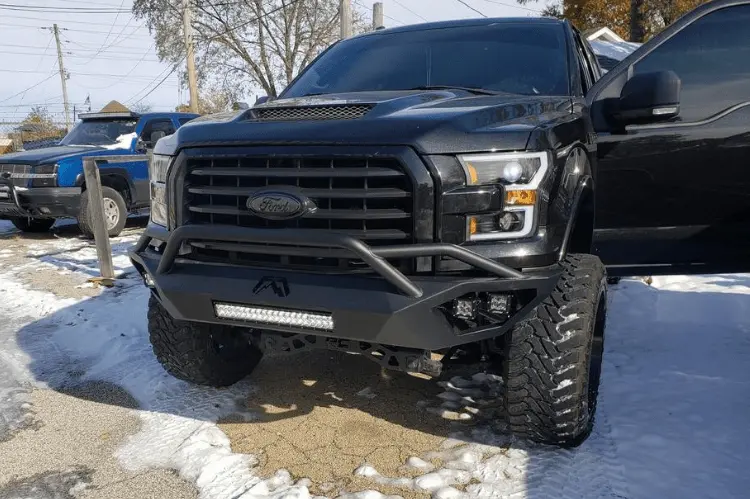 Fab Fours Ff09-D1952-1 Ford F150 2009-2014 Vengeance Front Bumper With Pre-Runner Guard 1