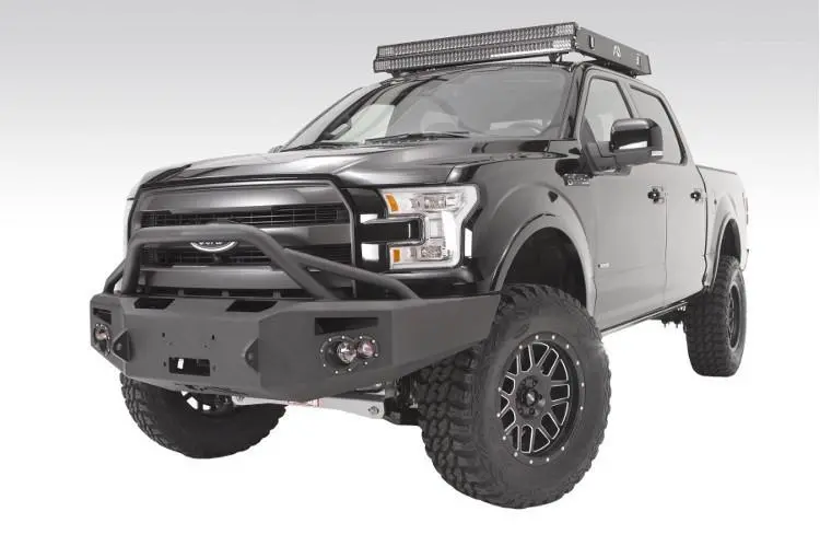 Fab Fours Ff15-H3252-1 Ford F150 2015-2017 Premium Front Bumper Winch Ready With Pre-Runner Guard 2